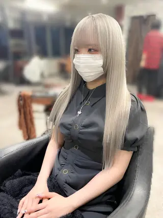 ロング カラー ハイトーンエクステ 🎩カズキ🎩のヘアスタイル