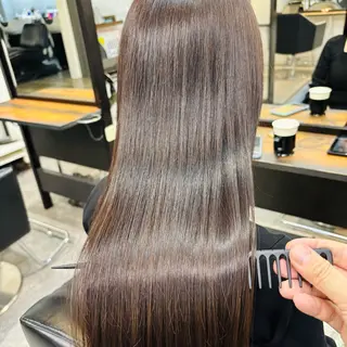 ミディアム カラー パーマ ショートボブ髪質改善 縮毛矯正のプロ山道潤のヘアスタイル