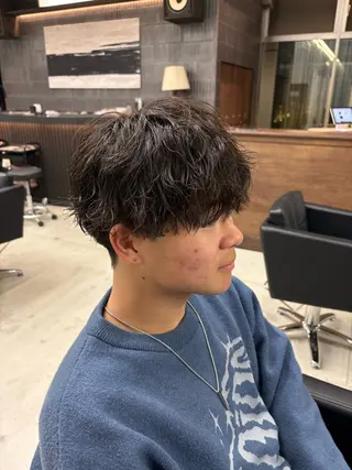 ショート パーマ メンズ メンズパーマ特化 sayoのヘアスタイル