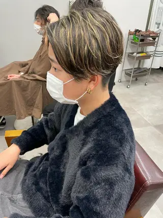 ショート カラー パーマ ヘアアレンジ メンズ 🔥メンズ特化🔥 木村 祐太のヘアスタイル