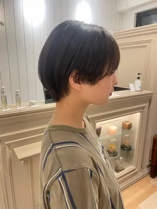 ショート 赤み消し×透明感 /🌙suwa🌙のヘアスタイル