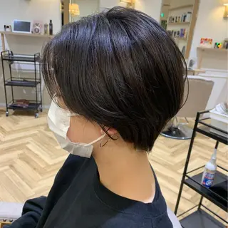 ショート 韓国ﾍｱ&ｼｮｰﾄ ボブ💜桑原のヘアスタイル
