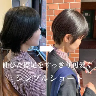 ショート 丹羽大喜 縮毛矯正/美髪矯正のヘアスタイル