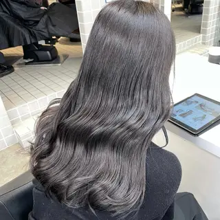 セミロング カラー ヘアアレンジ Over hair_ misakiのヘアスタイル