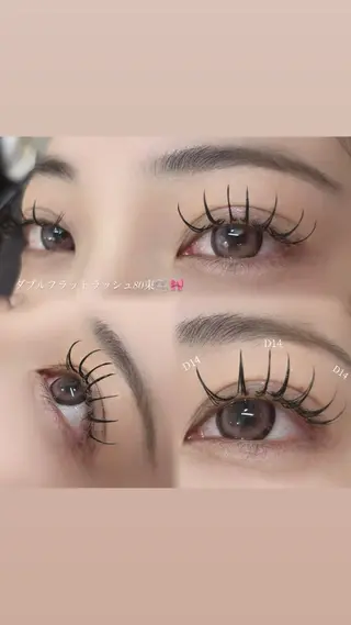 マツエク・マツパ 💛LUNELLA MIKU💛のマツエク・マツパデザイン