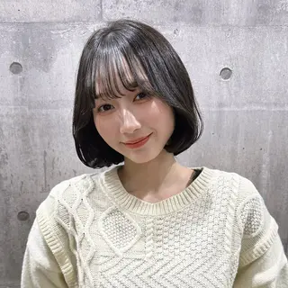 ミディアム 韓国𝐻𝑎𝑖𝑟 🇰🇷🖤ハラのヘアスタイル