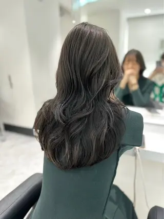 ロング カラー 韓国ヘア/透明感 カラー🎀RUNAのヘアスタイル