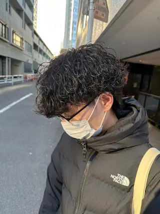 ショート カラー パーマ メンズ 【メンズサロン】 BLUCK 横浜のヘアスタイル