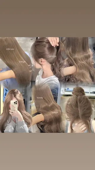 ロング カラー 淡色/ワンホンヘア 🤍MINORIのヘアスタイル