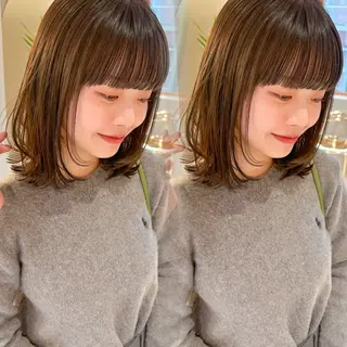 ミディアム 安永 来未のヘアスタイル