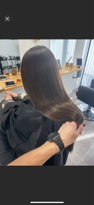 カラー ンジハ えみのヘアスタイル