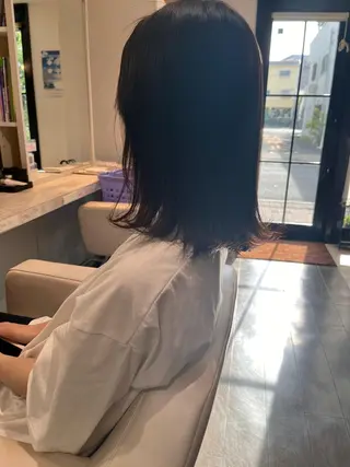 ミディアム 福本 好子のヘアスタイル
