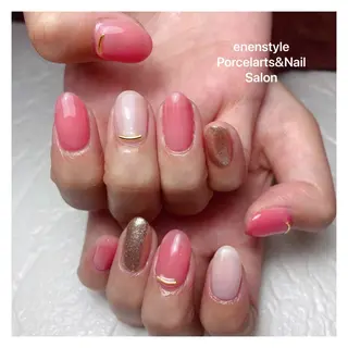 ミディアム ネイル 👑enen style👑のネイルデザイン