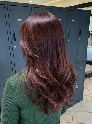 ロング カラー MOKA🌼 淵野辺デザインカラーのヘアスタイル