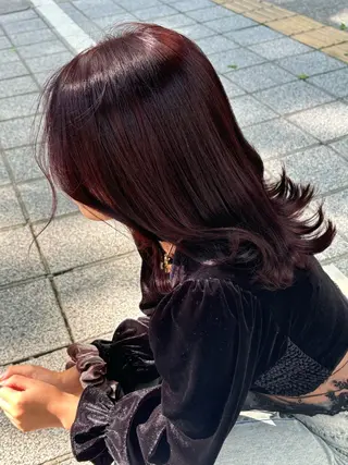 ロング カラー 🍓ハイトーンカラー 🎀nene🍓のヘアスタイル