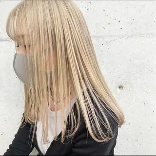 セミロング カラー フリーランス美容師 MIZUKIのヘアスタイル