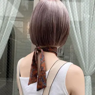 ショート カラー 酸性縮毛矯正 梅田茶屋町 Juriのヘアスタイル