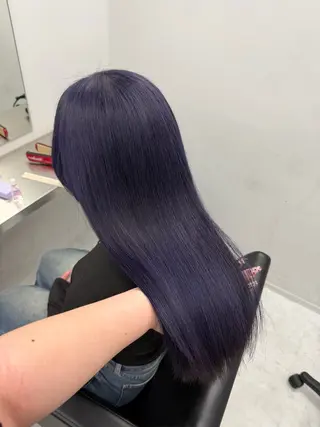 セミロング うる艶🫧寒色カラー 💜🦋🫧ミズキのヘアスタイル