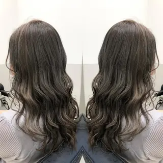ロング カラー 天野 涼のヘアスタイル