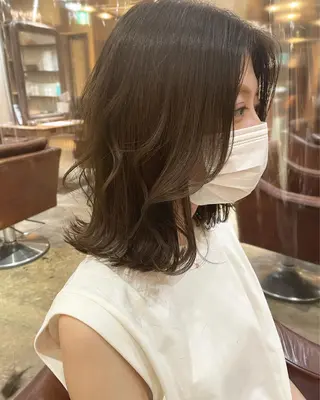 ミディアム 空きあり💛 miho  大国町のヘアスタイル