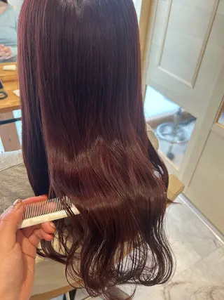 ロング 森田 遥菜のヘアスタイル