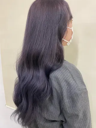 ロング カラー ヘアアレンジ レイヤーウルフ エクステ磯部のヘアスタイル