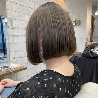 ショート カラー 髪質改善 中川　翔のヘアスタイル