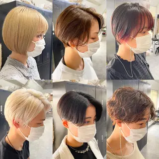 ショート カラー パーマ ヘアアレンジ メンズ キッズ ネイル マツエク・マツパ 大人スタイル 太田のヘアスタイル