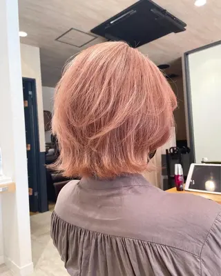 ショート カラー 似合わせ レイヤー須川のヘアスタイル
