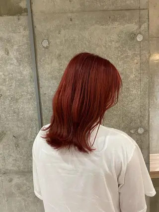 ミディアム カラー 齋藤 椋哉のヘアスタイル