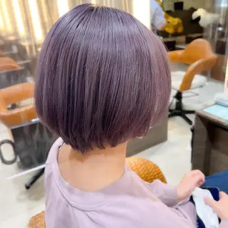 ショート カラー ブリーチカラー💛 石川慧南のヘアスタイル