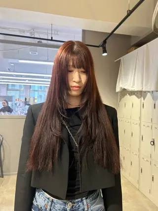 カラー 透明感ベージュ🤎 ナチュラルレイヤーのヘアスタイル