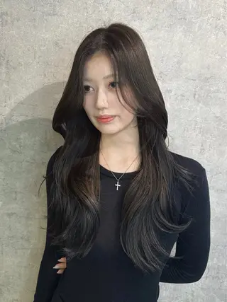 ロング トレンド韓国レイヤー 🇰🇷のんのヘアスタイル