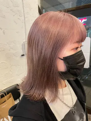 ミディアム カラー 🌿レイヤーボブ/パ ーマ🌿　木梨健太のヘアスタイル