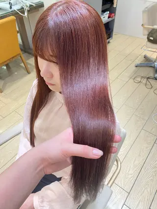 ロング カラー 山口 夏代のヘアスタイル