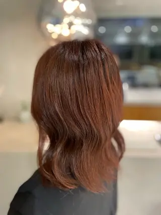 ミディアム カラー porto まなみのヘアスタイル