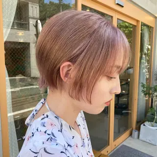ショート カラー ♦︎レイヤー/ボブ/ ショート/明梨♦︎のヘアスタイル