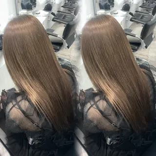 ロング カラー 表参道/ハイライト バレイヤージュのヘアスタイル