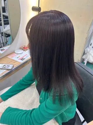 セミロング カラー kanon♡ 暖色カラー‎🤍のヘアスタイル
