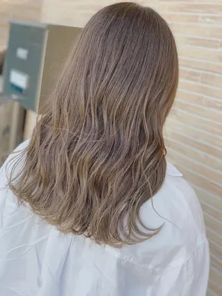 セミロング メンズスタイル バレイヤージュ　齋藤のヘアスタイル