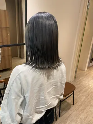 ミディアム 艶髪 森田/嵩士のヘアスタイル