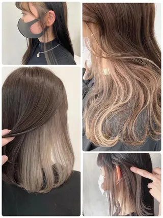 ミディアム カラー パーマ ヘアアレンジ ブリーチ　ハイトーン 特化🌈フジタハルキのヘアスタイル