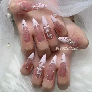 ネイル momo 長さだしのネイルデザイン