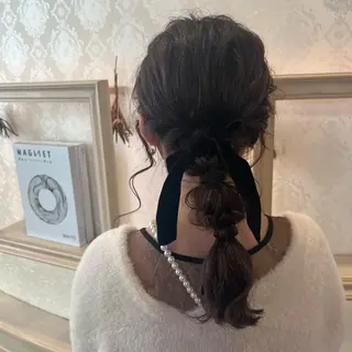 ミディアム ヘアアレンジ 🌷川崎/ボブ/ アレンジ/コトネ🌷のヘアスタイル