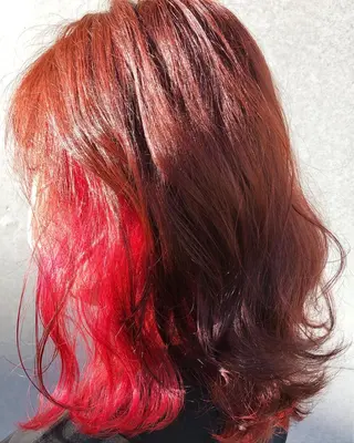 セミロング カラー くまがい みゆ【edge.】のヘアスタイル