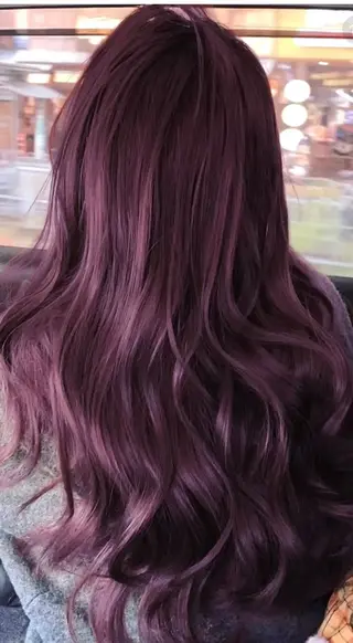 カラー 韓国風レイヤーカラー ライムのヘアスタイル