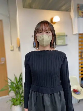 ショート カラー ノグチ ユウキ/ボブのヘアスタイル