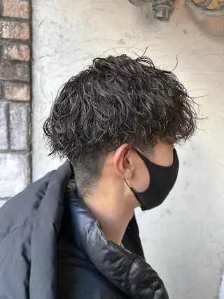 ショート パーマ メンズ お任せヘア☘️☘️ 及川渚のヘアスタイル