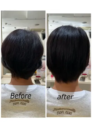 ショート パーマ 加納 和枝のヘアスタイル