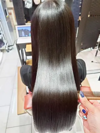 ロング ブリーチ縮毛矯正/ 髪質改善💎中野紀恵のヘアスタイル